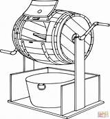 Keg Coloring Page sketch template