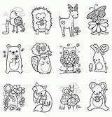 Woodland Animals Coloring Pages  Home sketch template