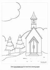 Free Catholic Church Coloring Page  Printables Kidadl sketch template