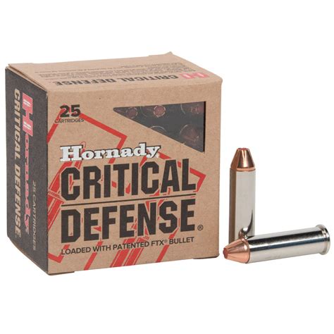 Hornady Critical Defense 357 Magnum 125gr FTX Handgun Ammo - 25 Rounds ...