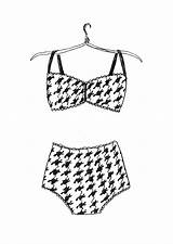 Lingerie Coloring Pages sketch template