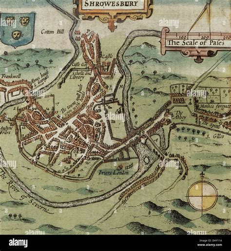 Shrewsbury Medieval Map