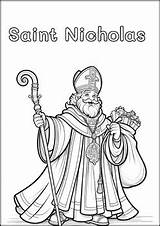 FREEBIE St Nicholas Coloring Pages By Matheus Teaching  TPT sketch template