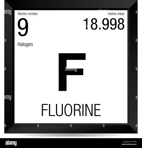 Fluorine atomic structure Black and White Stock Photos & Images - Alamy