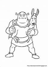 Shrek Coloring Pages For Kids sketch template
