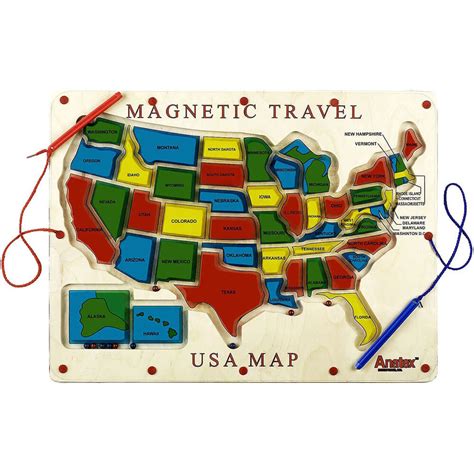 Magnetic Travel USA Map Game | UM2007 | Anatex