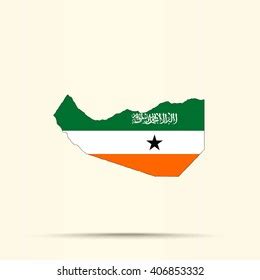 Map Somaliland Somaliland Flag Colors Stock Vector (Royalty Free ...