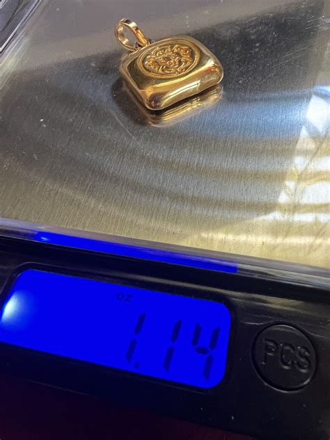 24k Gold Lion Pendant 1 OZ Pure Gold | eBay