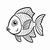 Premium AI Image  Damselfish Cute Illustration Hand Drawn sketch template