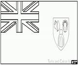 Bandera De Islas Turcas Y Caicos Para Colorear pintar E Imprimir sketch template