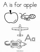 A Is For Apple Coloring Page  Twisty Noodle sketch template