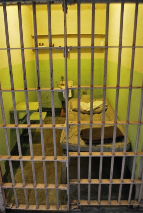 Cell in Alcatraz Prison, Alcatraz Island, Golden Gate National Recreation Area, California ...