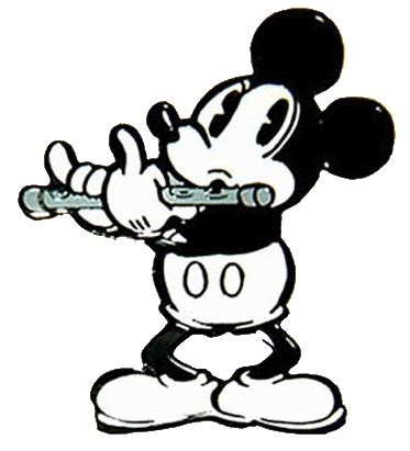 mickey mouse playing flute - Clip Art Library