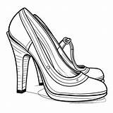 Shoes Coloring Pages sketch template