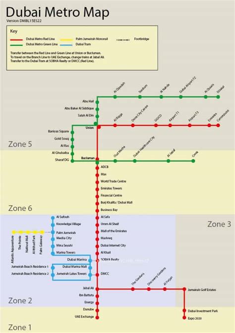 Dubai Metro Map | Interactive Route And Station Map