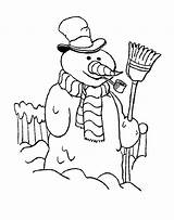 Snowman Winter Coloring Pages For Kids & coloring Book sketch template