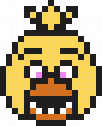 Chica Fnaf X Perler Bead Pattern Bead Sprites Characters Fuse | My XXX ...