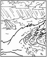 Noah And The Flood Coloring Pages  flood sketch template