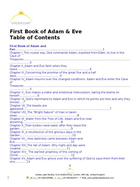 Adam Eve Apocrypha | PDF | Adam | Adam And Eve