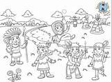 American Indians Coloring Page  Free Printables Treasure Hunt 4 Kids sketch template