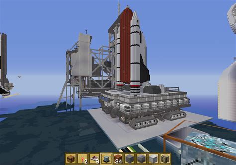 Space shuttle with gantry and crawler - Creative Mode - Minecraft: Java Edition - Minecraft ...