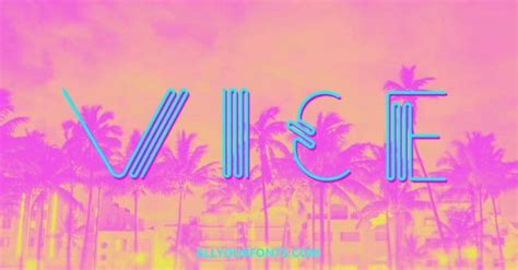 Vice Font Download - All Your Fonts | Miami vice font, Art deco font, Adventure fonts