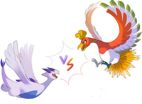 Lugia VS Ho-oh by monomite on DeviantArt