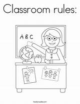 Printable Classroom Rules Coloring Pages Sketch Page sketch template