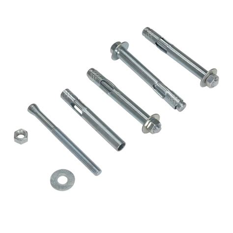 Vestil AS-124-4PK Steel Concrete Sleeve Anchor Bolts - Material Handling