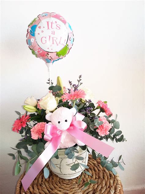 Baby Girl Arrangement - Fine Flowers by Lily