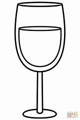 Wine Bottle Glass Drawing Line Bottles Coloring Pages Drawings Clipart  sketch template