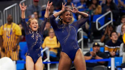 UCLA gymnast Nia Dennis has crowd falling crazy in love with her ...