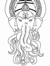 Hindu Gods Pencil Coloring Pages sketch template