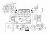 Cafeteria Coloring Pages sketch template