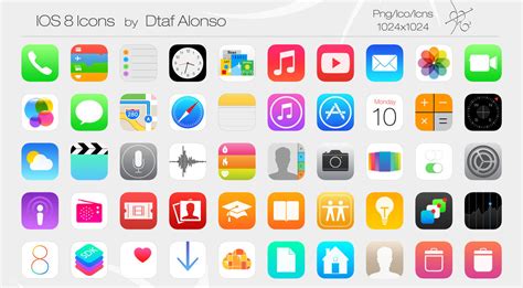 iOS 8 Icons by dtafalonso on DeviantArt