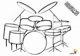 Drum Set Coloring Pages sketch template