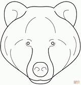 Bear Head Coloring Page Free Printable  Home sketch template