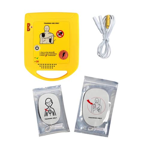 Mini AED Trainer, XFT Portable AED Training Kit Essentials AED Training Device in English, for ...