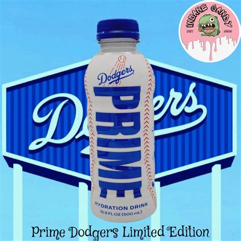 Prime Dodgers Rare Hydration Drink Limited Edition 16.9oz - Etsy