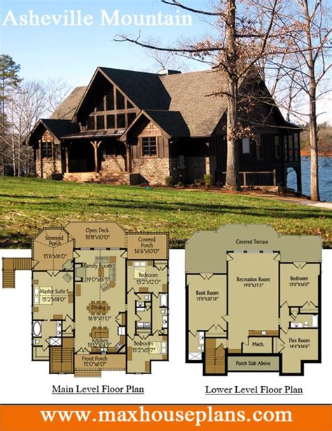 Lake Cabin Lake House Floor Plans