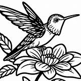 Realistic hummingbird With Tropical Foliage coloring page Lulu Pages sketch template