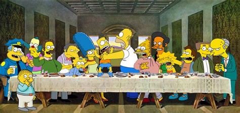 Leonardo Da Vinci's The Last Supper | The simpsons, Simpsons art, Last ...