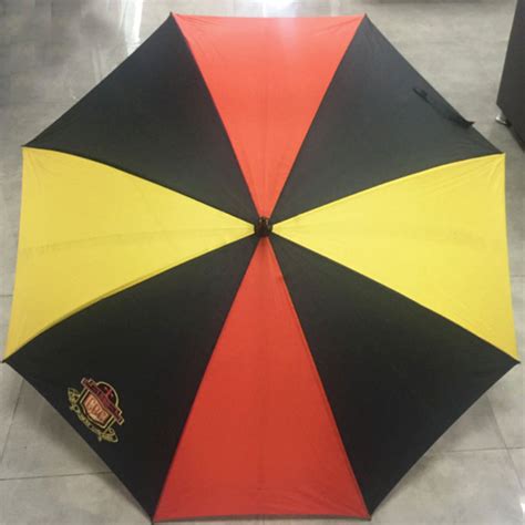 Custom Windproof Manual Open single layer golf umbrellas with logo printed Multiple Colors ...