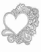 Easy Coloring Pages Printable Heart sketch template