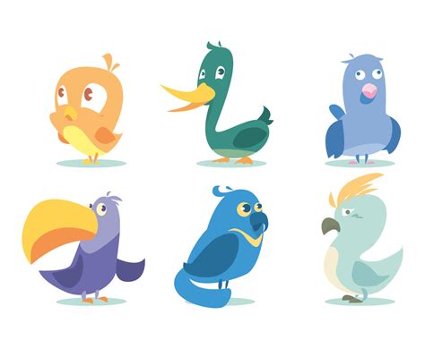 Twitter Bird Vector Set Vector Art & Graphics | freevector.com