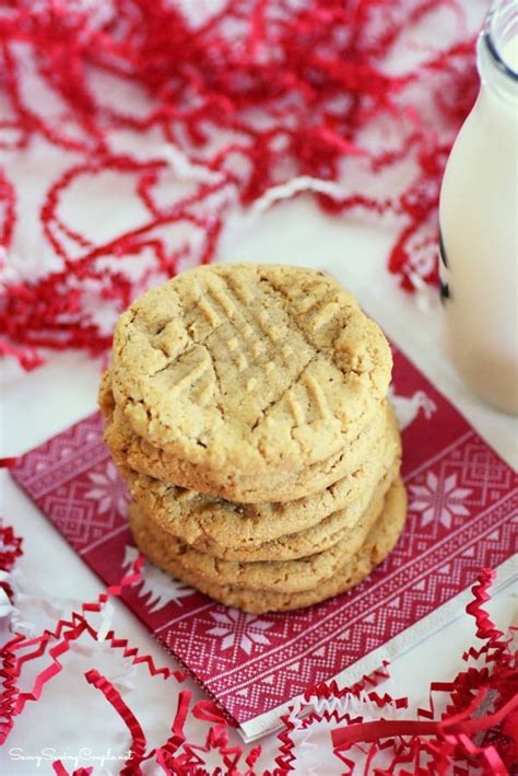 4 Ingredient Peanut Butter Cookies Made with SPLENDA® - Savvy Saving Couple