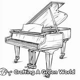 Piano Coloring Pages  Free & Printable sketch template