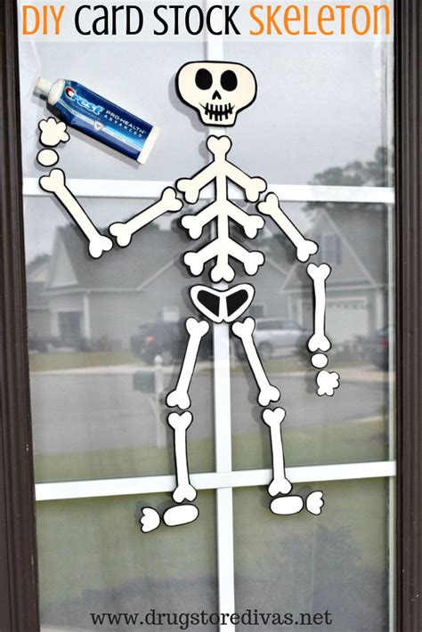 DIY Card Stock Skeleton - Drugstore Divas