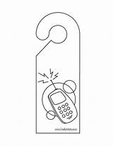 Door Printable Hanger Hangers Santa Knob Christmas Activities Craft  sketch template