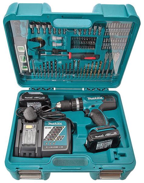 Makita - DHP453RYX5 - 18v Combi Drill & 101 Bit Set Kit | eBay